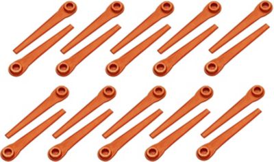 100pcs Lames En Plastique De Rechange Pour Coupe Bordure Lame De Tondeuse A Gazon Lames Pour Debroussailleuse Sans Fil Lames L83 Rouge 105mm 96182814