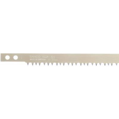 Lame de scie à archet 320 mm en acier trempé suédois, denture triangulaire pour bois sec et vert.