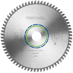 Lame de scie circulaire ALUMINIUM/PLASTICS HW 225x2,6x30 TF68 - FESTOOL - 488291
