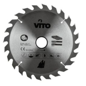 Lame de Scie Circulaire Carbure de Tungstène 216 mm - 24 Dents - Coupe Rapide et Précise Tous Bois VITO