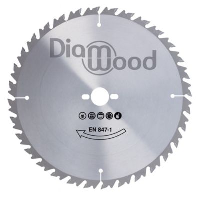 Lame de Scie Circulaire Débit HM D. 400 x Al. 30 x ép. 3.5/2.5 mm x Z36 Anti-Recul pour Bois de Chauffage - Diamwood