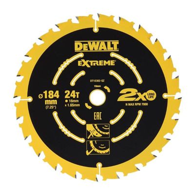 Lame de scie circulaire DEWALT DT10302-QZ 184x16 mm 24 dents Elite Series