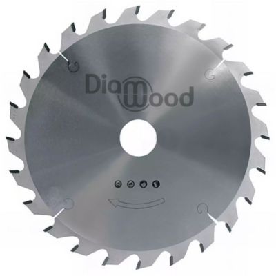 Lame de Scie Circulaire HM D. 185 x Al. 20 x ép. 2.4/1.4 mm x Z24 Alt pour Bois - Diamwood
