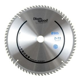 Lame de scie circulaire HM finition D. 305 x Al. 30 x ép. 3,0/2,0 mm x Z72 Alt pour bois - Diamwood