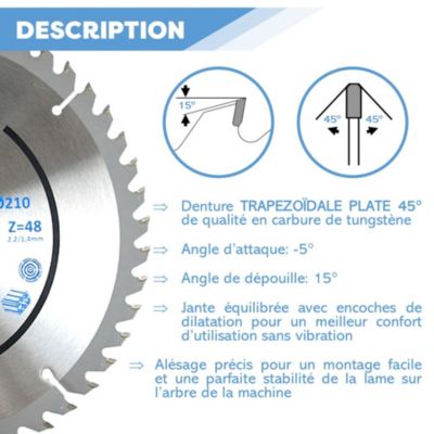 Lame Circulaire KWB 160x16 Mm Découpe Fine Pour Bois Et Stratifiés