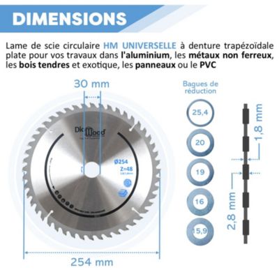 Lame Scie Circulaire HM D. 160 mm 18 Dents Bois - OMNIVOR