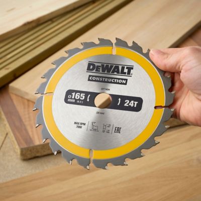 Lame De Scie Circulaire DeWalt DT1934-QZ 165 Mm, 24 Dents - Coupe Précise & Durable - 4
