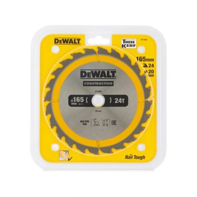 2 Lames De Scie Circulaire Sans Fil SCCSFK165CL SabreCut 165 Mm 24T Et 40T X 20 Mm Compatibles Avec Dewalt Bosch Makita Et Bien D'autres