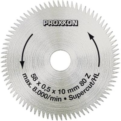 Lame de scie circulaire Proxxon Micromot 28 014 58 x 10 x 0.5 mm - 80 dents