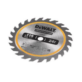 Lame de scie circulaire sans fil 24 dents 115x9,5mm - DEWALT - DT20420-QZ