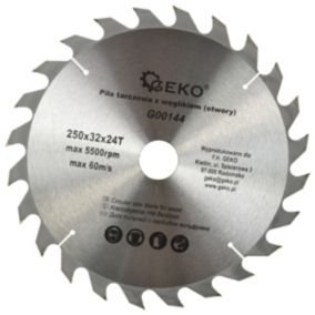 Lame de scie circulaire TCT pour bois       diam250x32 24 dents