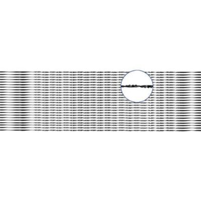 Lame de scie à découper spiralée en acier 130 mm, largeur 0,8 mm, pack de 24
