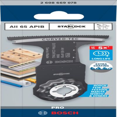 Lame de scie plongeante pour outil multifonction Bosch Pro AII 65 APIB Starlock bois, métal et plastique