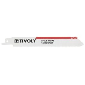 Lame de scie sabre Tôle et Métaux HSS L150mm coupe tubes, plaques jusqu'à 10cm épaisseur TIVOLY