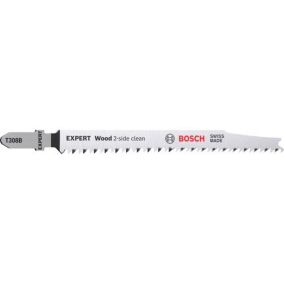 Lame de scie sauteuse Expert Wood 2-Side Clean T308 B pack de 5 - BOSCH - 2608900551