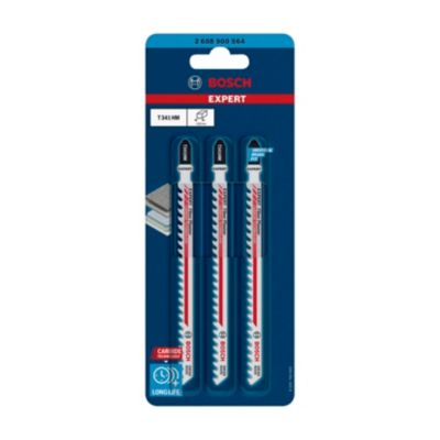 Lame de scie sauteuse Fiber and Plaster T 341 HM pack de 3 - BOSCH - 2608900564