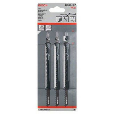 Lame de scie sauteuse T 344 DP Bosch 3 pièces 152 mm HCS 2608633A32
