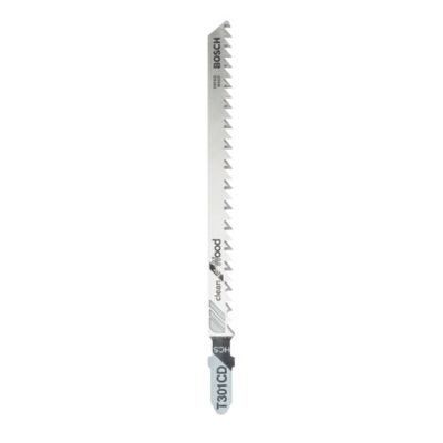 Lame de scie sauteuse T droite propre Bosch Bois tendre T301CD, lot de 2