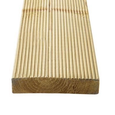 Lame de terrasse bois vert Madeira L.360 x l.12 cm