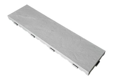 Lame de terrasse clipsable effet pierre L.78 x l.19,5 cm, ép.38 mm