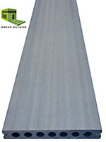 Lame de terrasse composite grège CoexProtect® L.260 x 14,5 cm