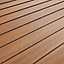 Lame de terrasse composite marron Good Home Hudson 240 x 12,7 cm