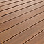 Lame de terrasse composite marron Good Home Hudson 240 x 12,7 cm