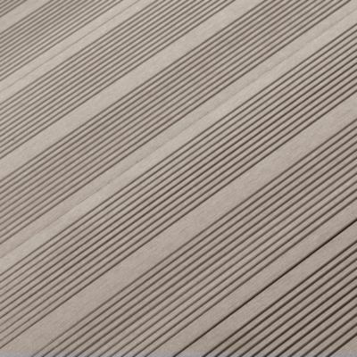 Lame de terrasse composite taupe Neva Klikstrom L. 220 cm x l. 14,5 cm, ép.21 mm