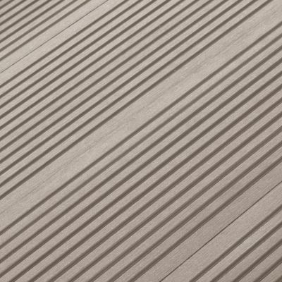 Lame de terrasse composite taupe Neva Klikstrom L. 220 cm x l. 14,5 cm