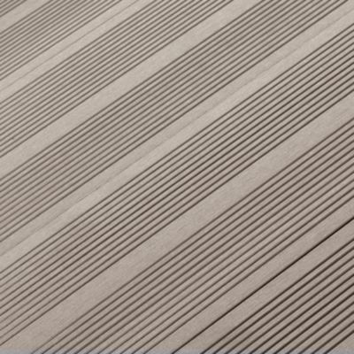 Lame de terrasse composite taupe Neva Klikstrom L. 220 cm x l. 14,5 cm