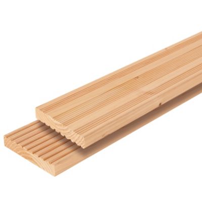 Lame de terrasse douglas naturel Soren L.300 x l.14,4 x ép. 2,7 cm