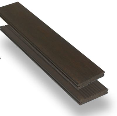 Lame de terrasse en BAMBOU 20x137 mm 1er choix, finition lisse, durable et résistante aux intempéries couleur Moka