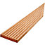 Lame de terrasse en bois exotique bangkiraï L.240 x l.14.5 x ép. 2,1 cm