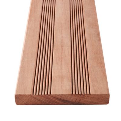 Lame de terrasse en bois exotique mukulungu Taran L.250 x l.14.5 x ép. 2,2 cm