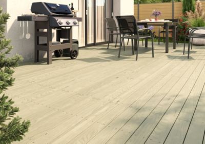 Lame de terrasse en pin Don L.240 x l.9.5 x ép.2 cm