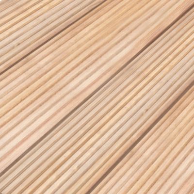 Lame de terrasse en pin marron L.360 x l.14,4 x ép. 2,4 cm