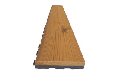 Lame de terrasse en pin thermo-chauffée Smartdeck L.120 x l.15 cm, ép.25 mm