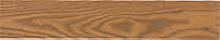Lame de terrasse en thermo-frêne brun moyen BURGER I-Clips L.200 x l.12 cm