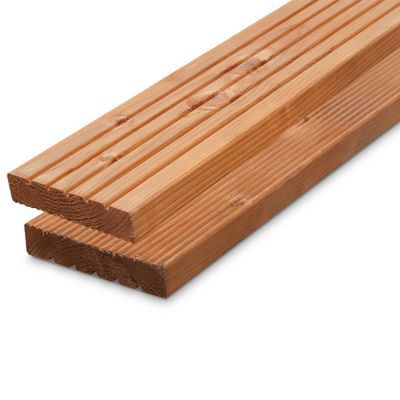 Lame de terrasse épicéa marron Madeira Klikstrom L.240 x l.12 x ép. 2,4 cm