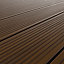 Lame de terrasse Neva GoodHome L. 220 cm x l. 14,5 cm composite brun