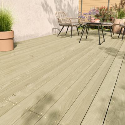 Lame de terrasse pin Dania L.240 x l.12 x ép. 2,1 cm