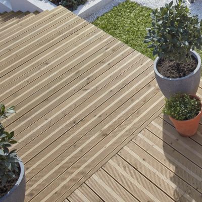 Lame de terrasse pin du Nord Lemhi Klikstrom L.240 x l.14,4 x ép. 2,7 cm