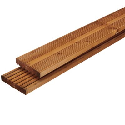 Lame de terrasse pin marron Lemhi L.240 x l.14,4 cm