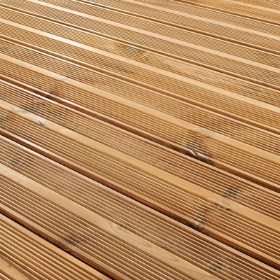 Lame de terrasse pin thermo-chauffé Iluka Klikstrom L.240 x l.11,7 x ép. 2,6 cm