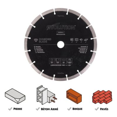 Lame diamant de scie circulaire Evolution ø230 mm