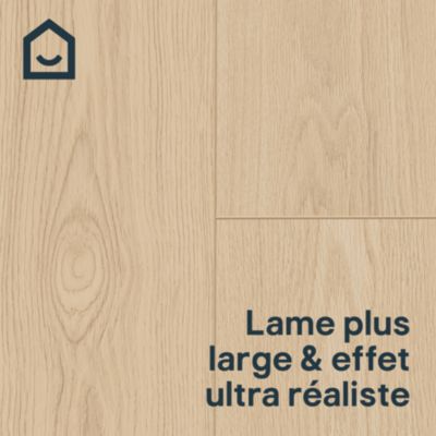 Lame minérale composite clipsable Italo 129 x 20 cm imitation bois ...