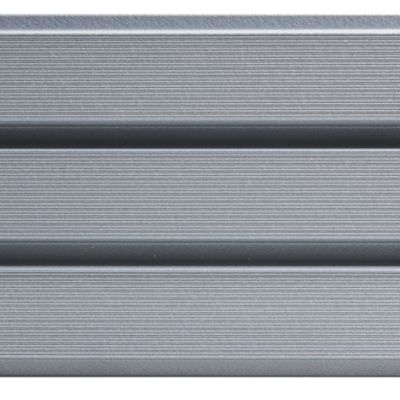 Lame pour bardage Claire-voie composite L.2.5m, Gris, SYLWAY