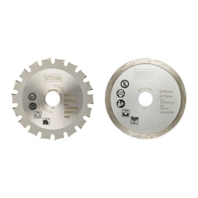 Lame pour mini-scie circulaire Ryobi RAKMMS02K ø 15 mm, 2 pièces