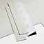 Lame PVC adhésive PopRock Blanc 10 x 60 cm GoodHome (vendue au carton)