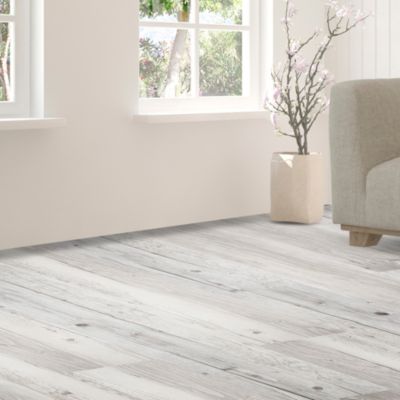 Lame PVC adhésive Poprock blanc 15,2 x 91,4 cm GoodHome